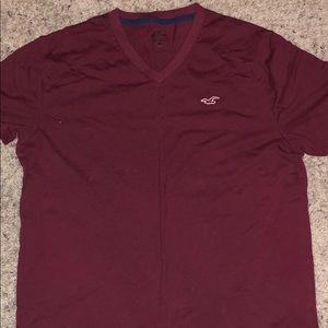 American Eagle Outfitters Shirts - Men’s maroon v-neck American eagle T-shirt American Eagle Outfitters Shirts - Men’s maroon v-neck American eagle T-shirt